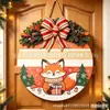 Letrero de puerta de madera impreso para productos nuevos transfronterizos, letrero redondo de bienvenida, colgante decorativo para puerta de Halloween de comercio exterior para Amazon