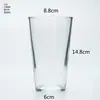 Taza de Vela de Vidrio Taza Vacía Decoración de Sala de Estar Botella de Aromaterapia Taza de Regalo para Velas Portavelas de Cristal Taza Portavelas Transparente al por Mayor
