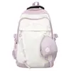 Mochila Escolar Estilo College para Mulheres Jaiyistar Versátil Cor Contrastante Grande Capacidade Leve Aparência Sofisticada Mochila Escolar para Estudantes