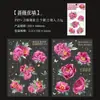 Pegatinas Buenos Días Serie Jardín de Rosas Silvestres Tema Rosa Bronce Plano Material Decorativo Pegatinas 6 Tipos
