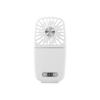 Ventilador de Mano Transfronterizo Espejo de Maquillaje Ventilador de Cuello Colgante Viaje al Aire Libre Portátil Plegable Ventilador de Tres Velocidades Soporte para Teléfono Móvil