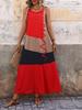 Foto real pré-venda Europa e Estados Unidos comércio exterior transfronteiriço estação independente Amazon 1688 item único verão estouro vestido feminino retalhado