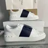 Zapatos Blancos Nuevos 2024 Marca V Suela Gruesa con Tachuelas Unisex Versátiles de Cordones Tenis Casuales Tenis con Bloques de Color