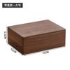 Caja Personalizada de Madera de Nogal Negro con Cerradura, Caja Pequeña de Madera Maciza para Escritorio con Tapa, Caja de Almacenamiento para Artículos Varios