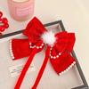 Ano novo menina princesa arco coroa cocar crianças hairpin não machuca cabelo bebê vermelho acessórios de cabelo Ano Novo hairpin