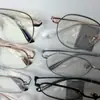 Gafas Retro sin Montura Semi-Titanio Pure Desire para Miopía para Mujer Montura Grande Doradas sin Montura Venta al por Mayor