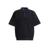 Camiseta de Manga Corta Estilo Old Money Inspirada en el Diseño para Hombre, Estilo Verano Americano, Top de Punto Henley Relajado, Camiseta de Nicho para Pareja