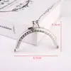 Accesorios para bolsos cierre de beso material hecho a mano DIY monedero pequeño boca dorada semicírculo 10cm arco 8.5cm herrajes