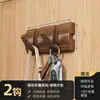 Gancho detrás de la puerta adhesivo fuerte sin perforación estante de almacenamiento para baño entrada puerta de entrada colgar ropa perchero almacenamiento invisible