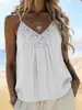 2026 Verano Nuevo Estilo Europeo y Americano Transfronterizo Comercio Exterior Moda Sexy Camisola para Mujer con Ribete de Encaje