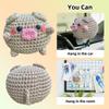 Kit de Material para Muñeca de Crochet Transfronterizo, Cerdo Redondo Hecho a Mano, Kit de Material para Muñeca de Punto con Instrucciones en Inglés, Venta Caliente