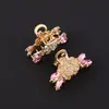 Novo Estilo Vintage Floral Metal Grampo de Cabelo para Mulheres, Grande Pinça de Tubarão para Coque na Parte de Trás da Cabeça, Ornamento de Cabelo Acessório Hanfu, Em Estoque