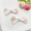 Novos Acessórios de Laço de Pérola e Flor para Cabelo de Crianças, Bolsas, Sapatos, Meias, Acessórios de Vestuário