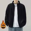 Coleção nova de primavera e outono transfronteiriça: moletom com zíper, gola alta, cor sólida, patchwork, estilo raglã - uma peça de outer wear esportiva casual, moderna, minimalista e fashion
