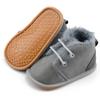 Novo Outono e Inverno Transfronteiriço Sapatos de Bebê e Criança Pequena, Sapatos de Bebê Quentes com Veludo, Solas de Borracha, Sapatos de Algodão Antiderrapantes para Bebê, Drop Shipping