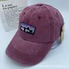 Gorra de moda europea y americana, gorra de béisbol lavada de marca de tendencia de verano, gorra casual vieja de visera curva, gorra de montaña bordada con protección solar