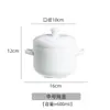 Olla Grande de Cerámica para Estofado, Olla Comercial para Estofado, Olla para Estofado Sellada con Agua, Olla Doméstica para Cocinar al Vapor con Tapa, Olla de Barro, Olla para Estofado, Olla para Sopa, Tamaño Pequeño para una Sola Porción