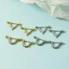 Pendientes de Tachuela Triangulares Desmontables Exquisitos de Circonita para Mujer, Tachuelas de Hélice Semicirculares para Cartílago, Diseño de Nicho, Exportación