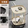 Mesa de Café Estilo Nuevo Mahjong, Estante para Tés, Estante de Almacenamiento para Mesa de Mahjong, Mesa Auxiliar Pequeña, Mesa de Té Móvil para Jugar Cartas en la Sala de Juegos