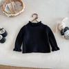 Dianxi 2026 Otoño e Invierno Nuevo Estilo Conjunto de Vestido Chaleco de Lunares para Bebés Niñas, Conjunto de Dos Piezas con Falda Acolchada y Suéter