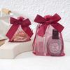 En stock bolsa de joyería de lazo al por mayor bolsa de malla transparente multicolor bolsa de almacenamiento de joyería de anillo bolsa de cordón cosmético