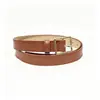Cinturón Marrón Estilo Coreano Estilo Ins con Hebilla Cuadrada de Metal, Cinturón de Cuero Versátil para Jeans de Uso Diario y Decoración de Trajes