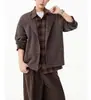 Nueva Chaqueta para Hombre Otoño/Invierno 2026 con Diseño de Retazos a Cuadros Falso de Dos Piezas, Estilo Holgado y Casual