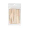 Palitos para Depilar de 150 mm, 50 Piezas de Palitos para Depilar, Palitos de Cera de Abejas, Herramientas Desechables de Madera Natural para Depilar y Raspar Cera