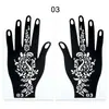 Plantillas Populares de Tatuaje de Henna Transfronterizas, Plantillas de Tatuaje Temporales para Manos, Plantillas para Pintura de Manos de Boda, Plantillas para Pintura de Manos de Escenario