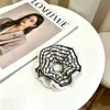 Goma de pelo scrunchie vintage versátil extragrande para adultos, elegante scrunchie floral para coleta