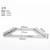 Soporte de Ángulo Fijo Acero Inoxidable Ángulo Recto de 90 Grados Mesa de Cama Silla Soporte Trapezoidal Soporte de Tres Lados Componente de Ángulo de Hierro Engrosado y Duradero