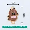 Joyas Creativas DIY Accesorios Dobles Colgantes Patrón de Capibara Capibara Aleación con Goteo de Aceite Collar Pulsera Colgante Venta al por Mayor