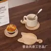 Posavasos de Bambú Transfronterizos Rectangulares Forma Especial Múltiples Tamaños Posavasos para Té Tapetes para Macetas Redondos Posavasos DIY Logo