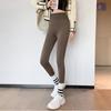 Pantalones de tiburón de verano de ocho puntas para mujer, Leggings sin costuras de cintura alta, Estilo delgado para figuras petite, Mallas de yoga con control de abdomen, Alta elasticidad