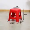 Banqueta de plástico para uso doméstico, empilhável, espessa, moderna, simples, elegante, adequada para mesas de jantar, confortável para sentar por longos períodos