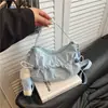 La popular bolsa plisada de este año para mujer 2026 Otoño Nuevo Estilo Bolso Cruzado Juvenil Bolso de Hombro Único Elegante para Mujer