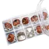 Cristal K9 Lapidado Quadrado 10mm Sem Fundo Perfurado Bola Empilhável Pedras Strass Decorações de Nail Art Dazzling de Alta Qualidade Premium