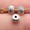 Diámetro del agujero aprox. 7.2x7x5.2mm. 1.6mm 0.86g Color plata antiguo Punto elevado Cuentas espaciadoras Cuentas para ensartar con agujero pequeño