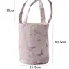 Bolso de Hombro Cilíndrico Hecho a Mano de Tela, Bolso Cubo Portátil para Viaje, Bolso para Evento de Té, Bolso para Teléfono Móvil y Llaves, Bolso Estilo Chino para Mujer