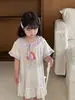 Bata Anmeiya para niñas ropa para padres e hijos vestido de verano bata de encaje Tencel Lyocell Anyang fabricantes de ropa para niños