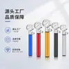 Bomba de bicicleta con manómetro, mini bomba de aire portátil de aleación de aluminio para bicicletas de montaña y de carretera