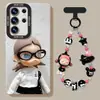 Adequado para Capa de Celular Boneca Menina Samsung Galaxy S26 S25Ultra Silicone S24+ Fofa S23 Case Desenho Animado