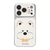 Aplicable a la funda del teléfono Apple 17promax, personalizada, anticaídas 14plus, iPhone de gama alta, líneas suaves y lindas, West Highland