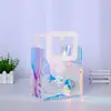 Bolsa de Regalo Acompañante de Celebridad de Internet Portátil Creativa Bolso Láser Bolsa de Compras Mágica Bolso Transparente de PVC