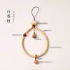 Lanyard para Teléfono de Semilla de Fruta de la Pasión Bodhi Luna Estrella Carbón Tostado Bodhi León Llavero con Cuentas Multi-Tesoro Colgante Adorno Venta al por Mayor