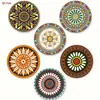 Manteles Individuales de Madera para Productos Nuevos Transfronterizos, Posavasos Redondos de Madera, Artesanías de Madera para Fiestas Familiares, Posavasos de Madera Decorativos