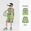 [Preço Especial] Conjunto Esportivo Casual de Verão para Meninos Duoduo: Conjunto de Duas Peças: Top Regata e Shorts