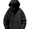 Chaqueta con capucha transpirable de fábrica lista para envío transfronterizo para primavera y otoño, adecuada para montañismo, deportes, ocio y actividades al aire libre, cortavientos 3 en 1