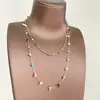 2026 Novo Colar de Cristal Colorido Irregular, Simples e Moderno, Corrente Elegante para Clavícula, Colar Versátil de Luxo Leve Atacado
