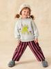 Roupas Infantis Amila 26ª Nova Coleção de Inverno Moletom de Lã com Gato de Desenho Animado para Meninas Blusa Quente Fofa para Crianças